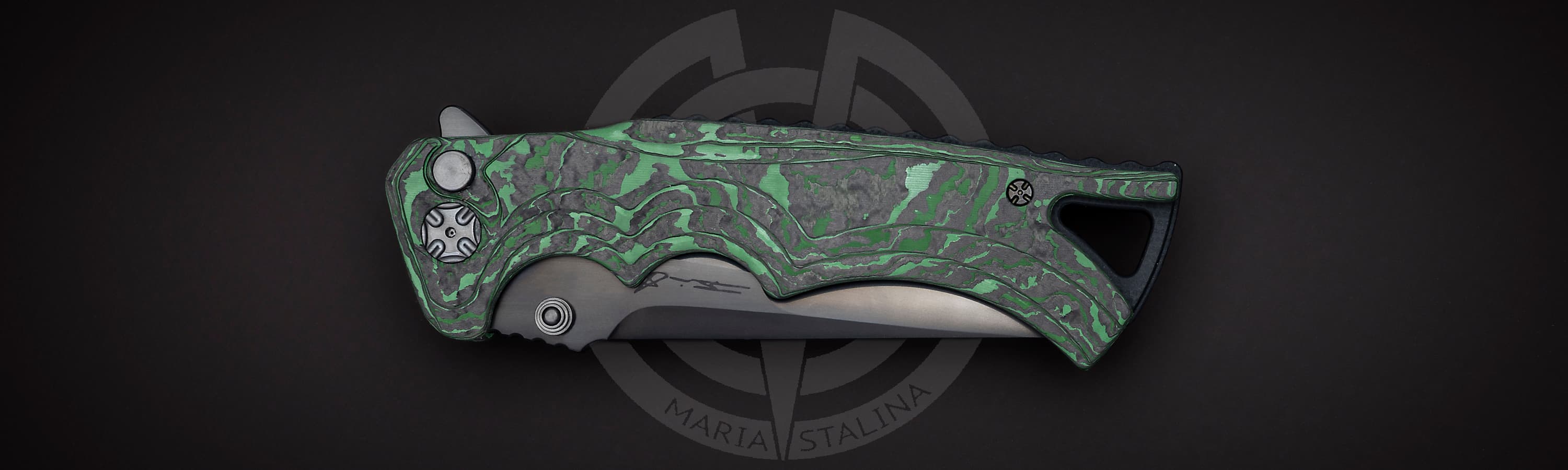 Brian Tighe нож Tighe Fighter San Mai Green_4