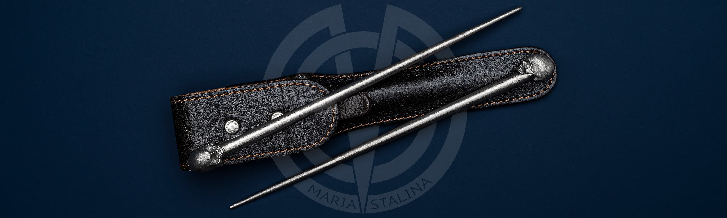 Черепа титановые палочки для еды Streltsov P&A