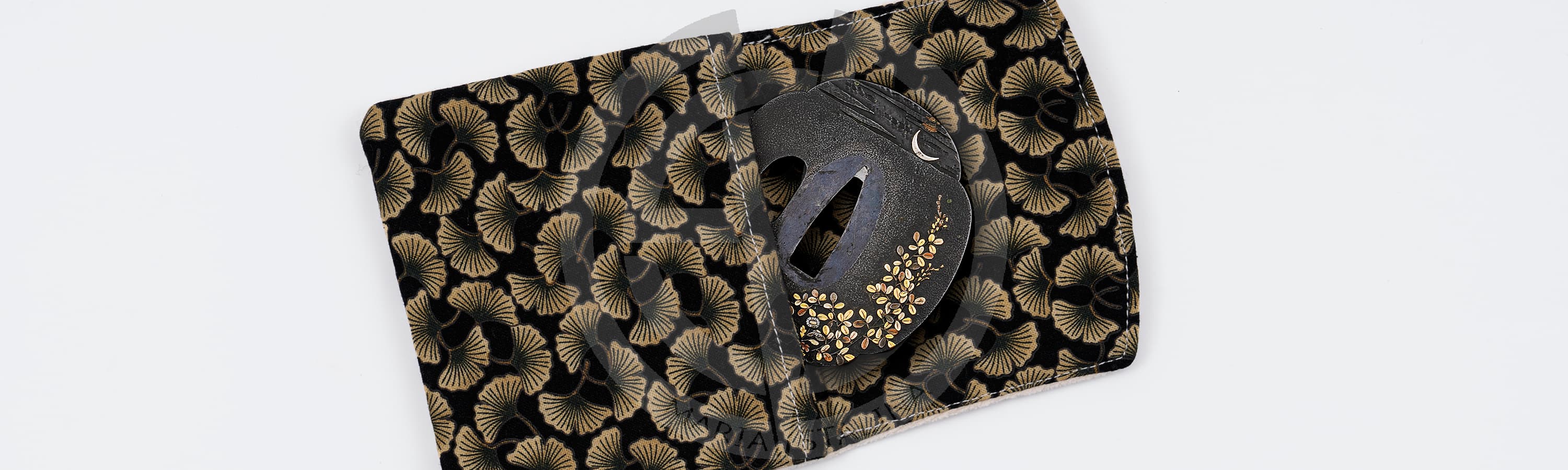 Цуба «Луна» формы мокко для Вакидзаси_1