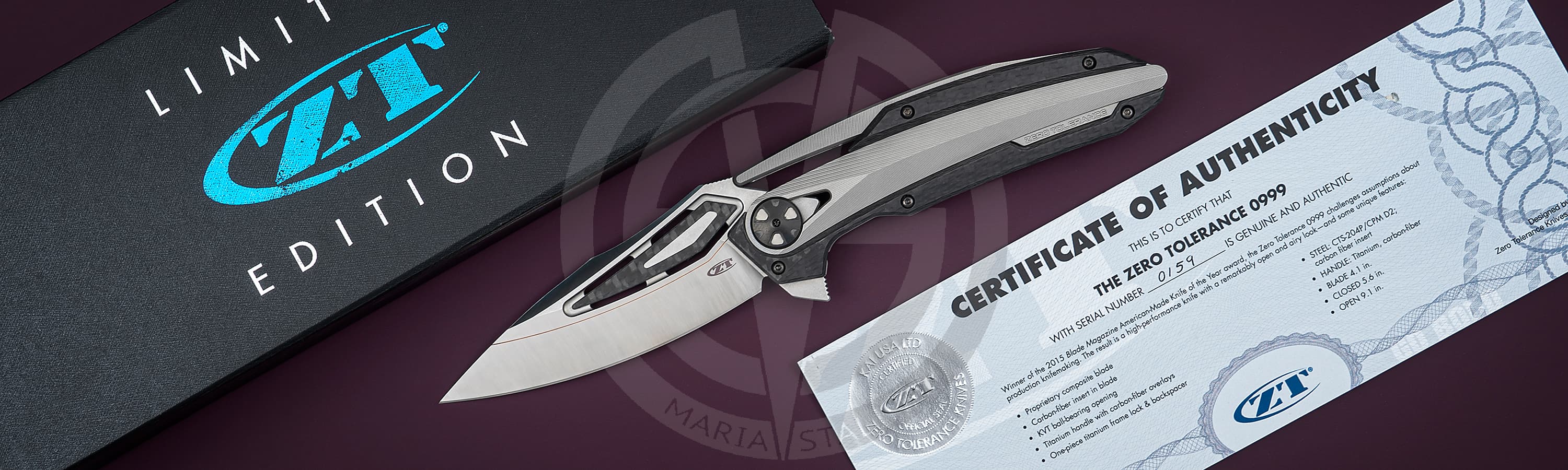 Zero Tolerance нож 0999 CF_6