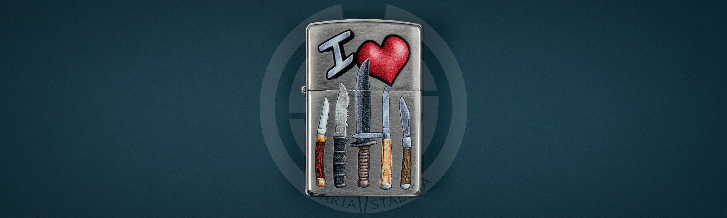 Зажигалка Zippo I love Knives