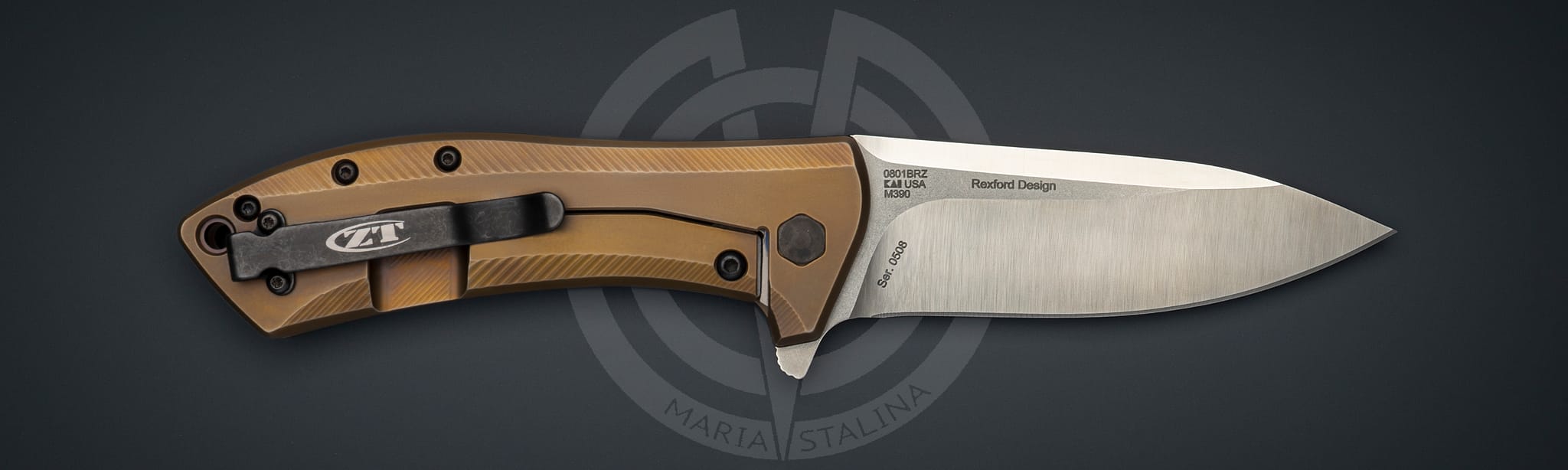 ZT нож 0801 Bronze_1