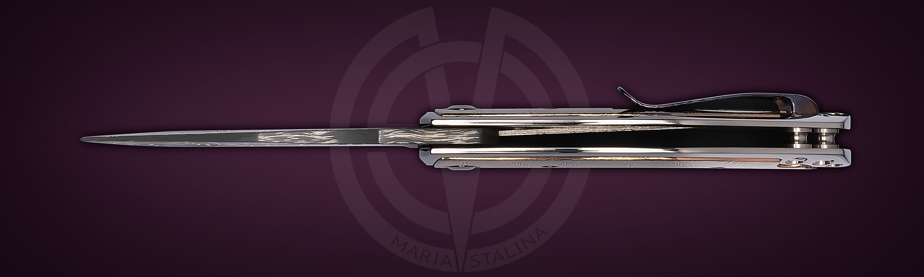 Les George Knives нож Valmara Non Recurve Mokume Maria Stalina Edition кастомизация Budgie Мануфактуры СиЛ_2
