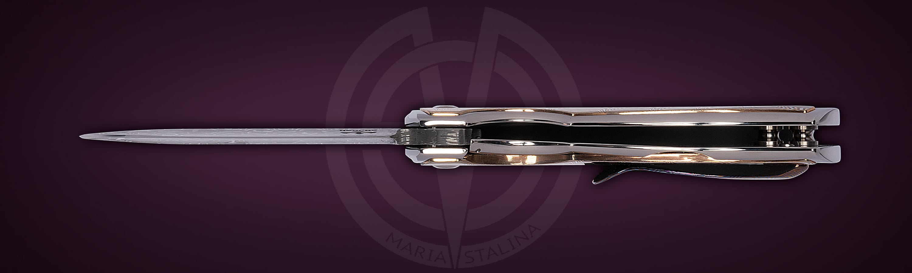 Les George Knives нож Valmara Non Recurve Mokume Maria Stalina Edition кастомизация Budgie Мануфактуры СиЛ_3