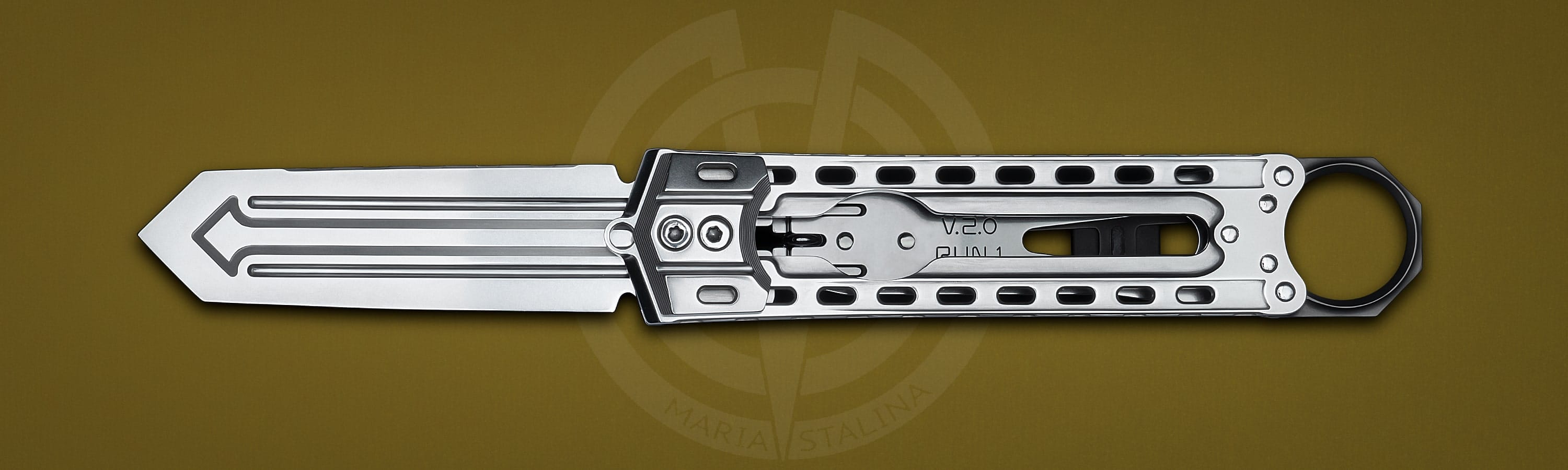 The knife Cyrax Run 1 V.2.0 1/8 SiL Manufactory