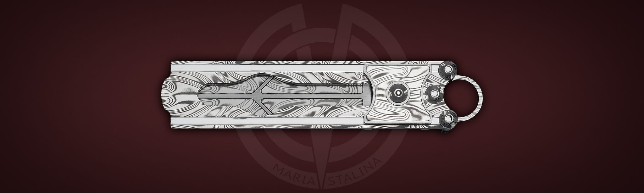 The knife Cyrax Gladio Damascus SiL Manufactory _4