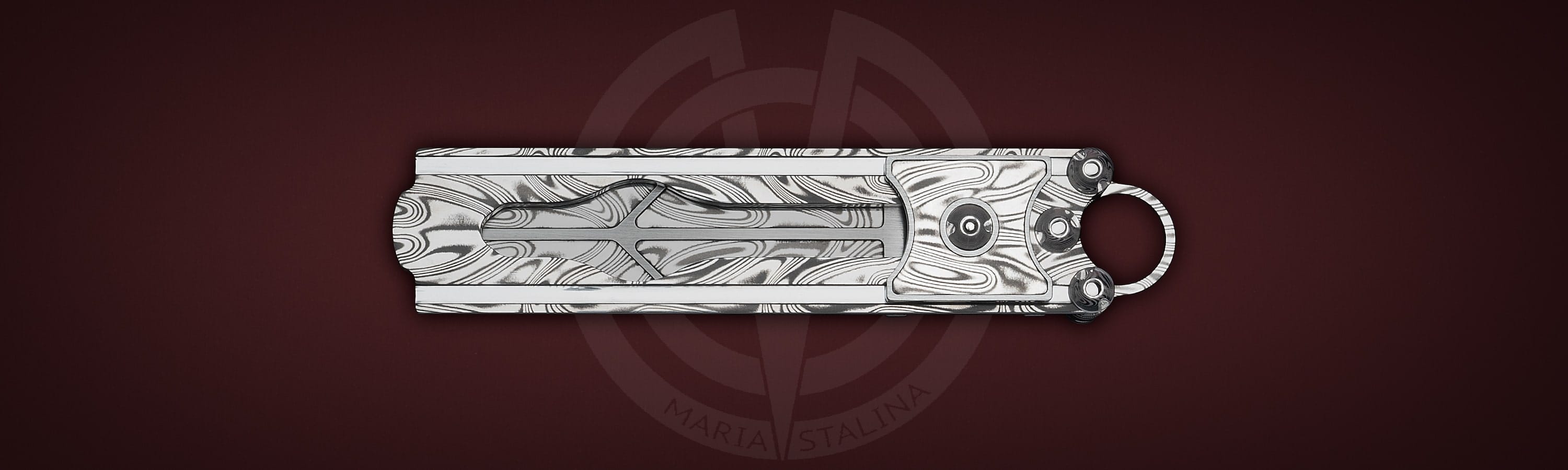 The knife Cyrax Gladio Damascus SiL Manufactory _4