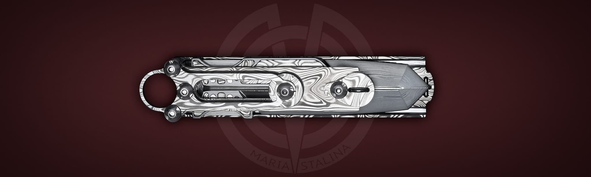 The knife Cyrax Gladio Damascus SiL Manufactory _5