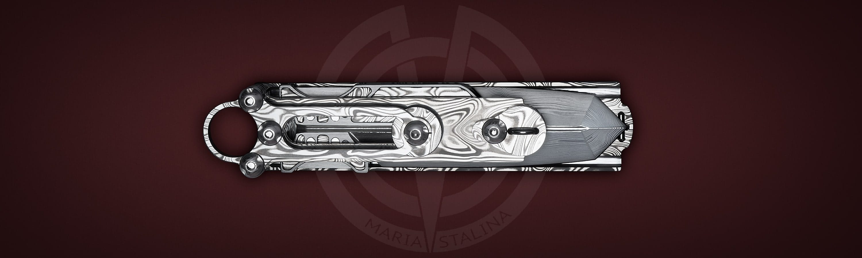 The knife Cyrax Gladio Damascus SiL Manufactory _5