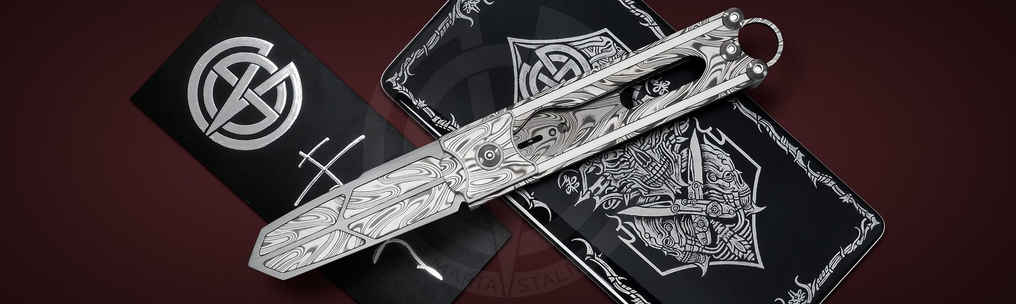 The knife Cyrax Gladio Damascus SiL Manufactory _6