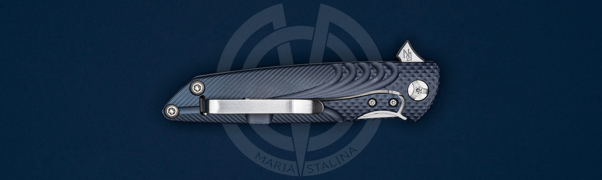 Brian Nadeau нож Typhoon Dark Blue_5