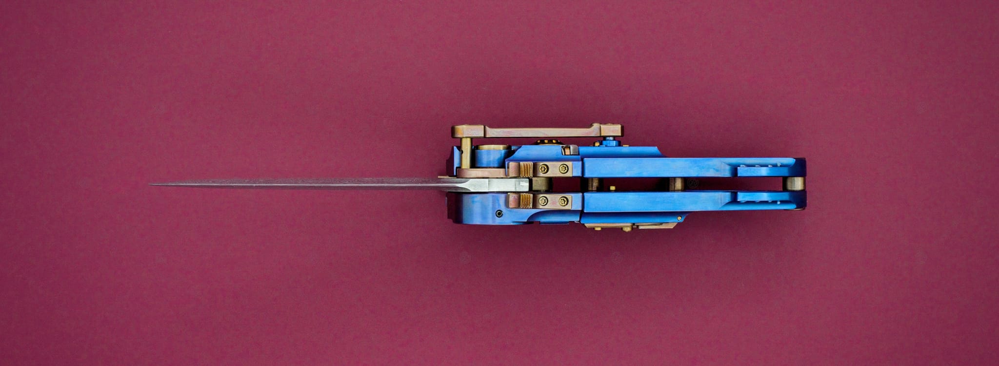Steigerwald нож Steampunk Titanium Iris_2
