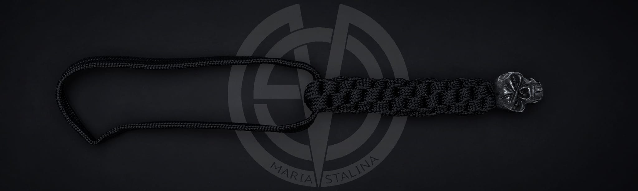 Schmuckatelli Emerson Череп бусина на темляк black_1