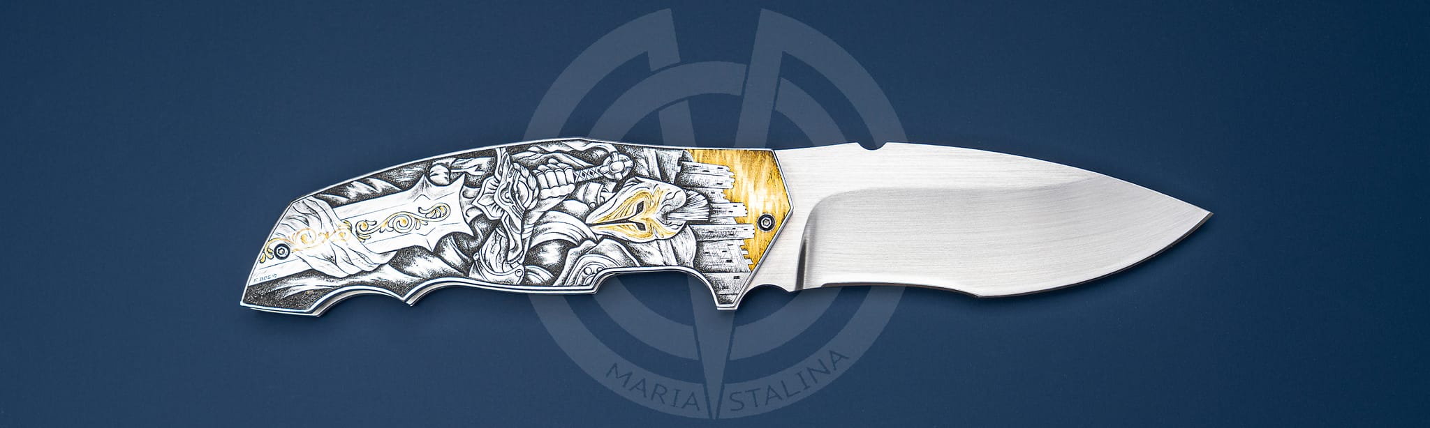 Sergio Consoli нож Golden Crusaders_1