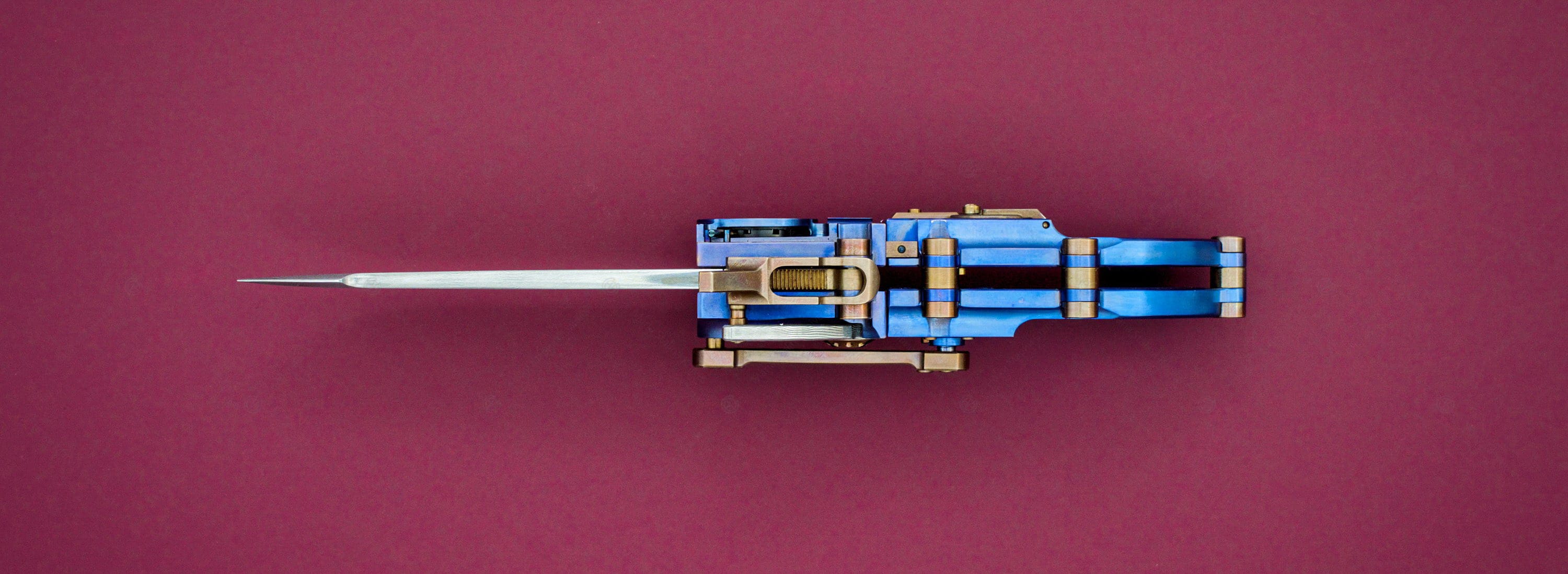 Steigerwald нож Steampunk Titanium Iris_3