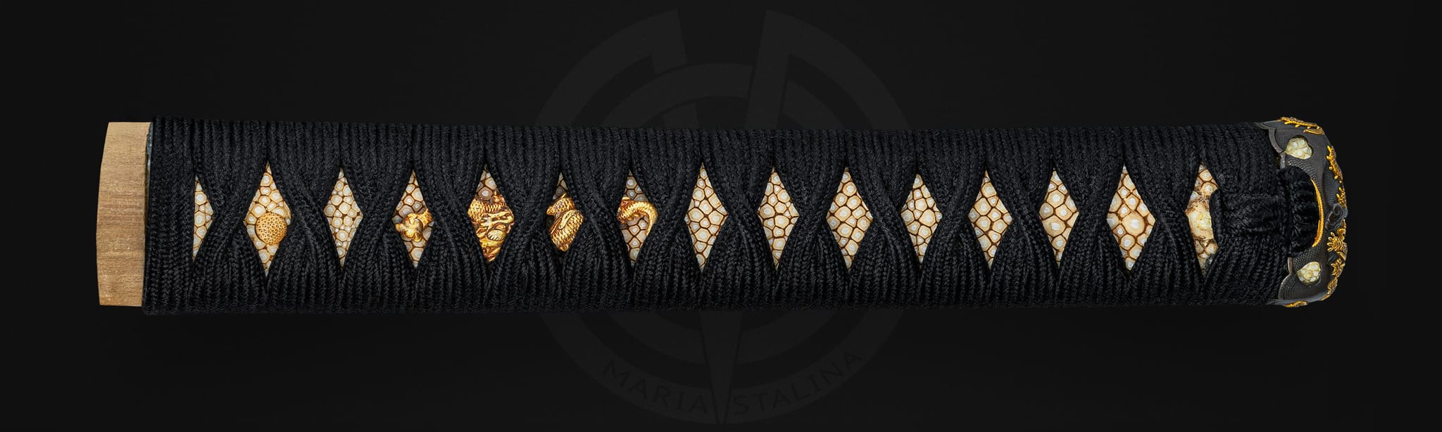 Detail of katana handle wrapping