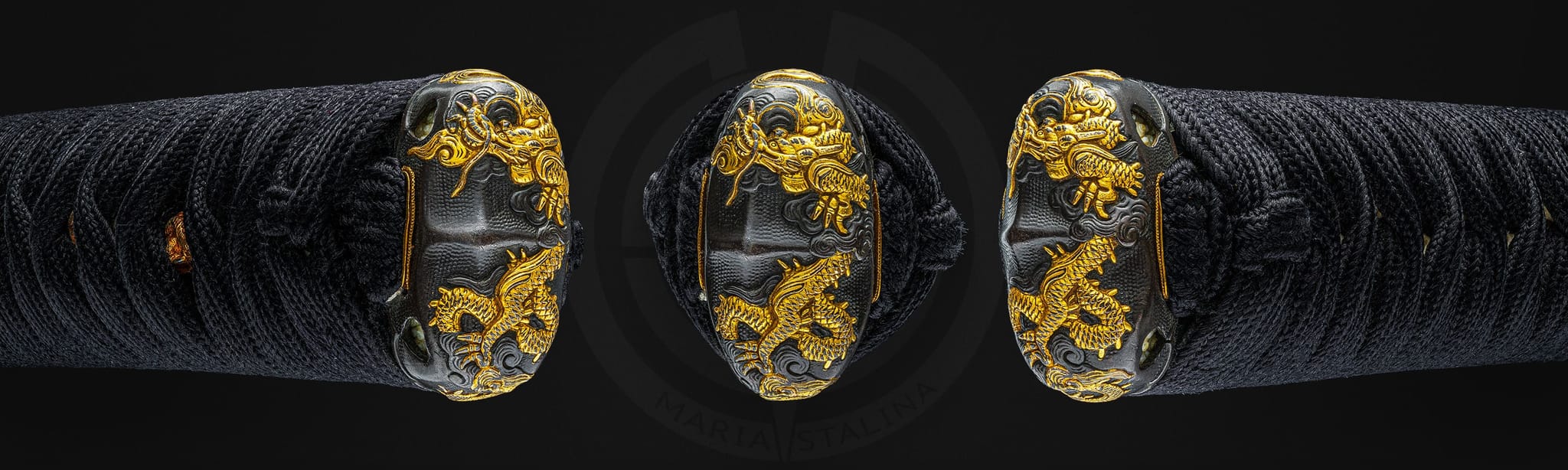 Kashira of Japanese katana hilt