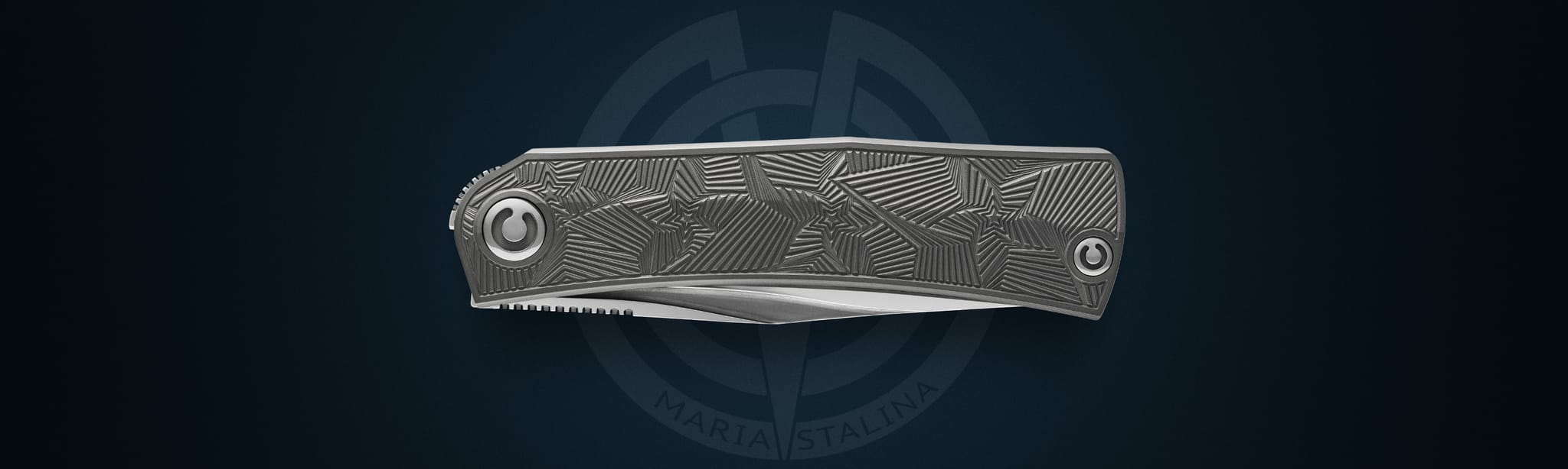 Pocket Hero knife closed front view, compact EDC knife