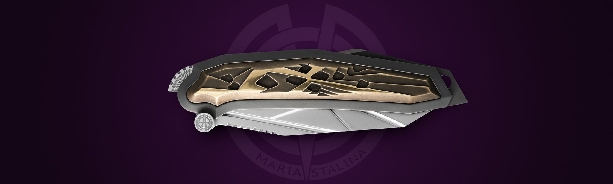 SturmVogel SV Mars полировка — закрытый нож, вид спереди