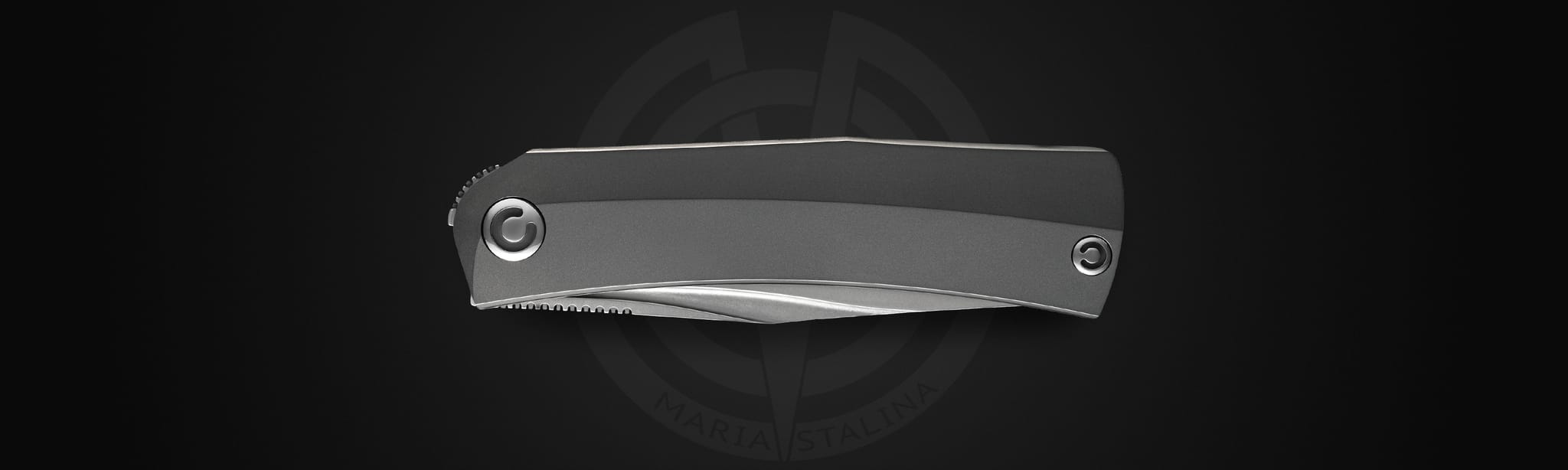 Pocket Hero Nudist knife closed, front view, compact EDC knife