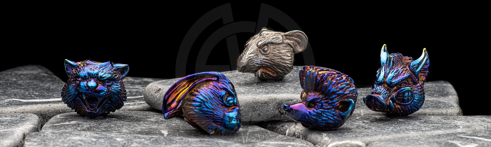 Lanyard bead Rat Hvost Mad Russian Heads