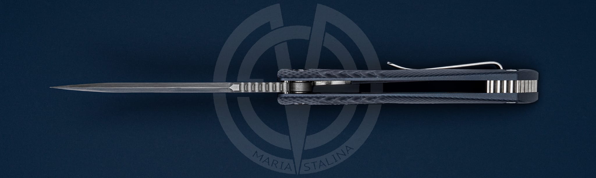 Brian Nadeau нож Typhoon Dark Blue_3