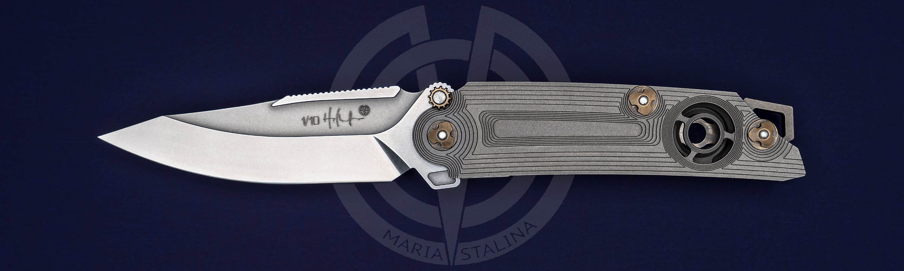 The knife Borziy Comanche thumbstud SiL Manufactory