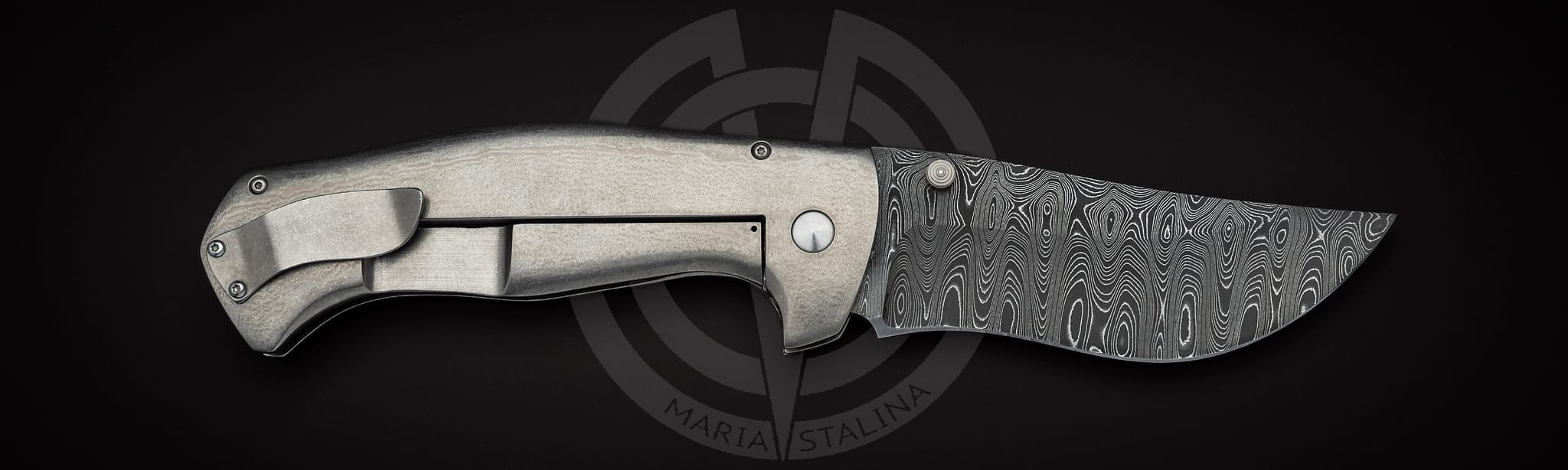 Les George нож Hydra XL Damascus_1