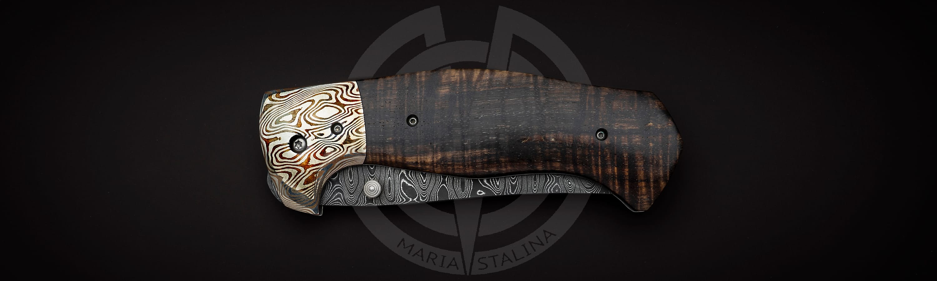 Les George нож Hydra XL Damascus_4