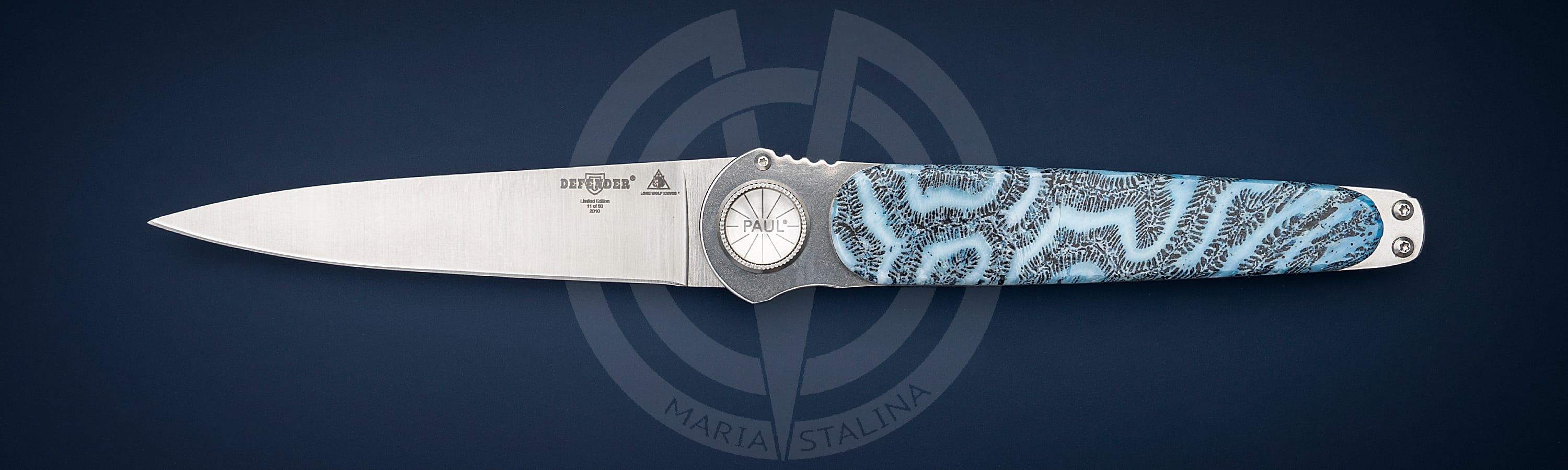 Lone Wolf Knives Defender Brain Coral