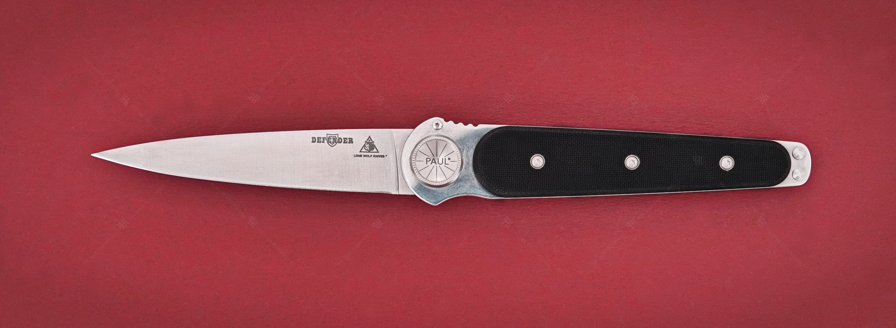 Lone Wolf Knives Paul Defender Black