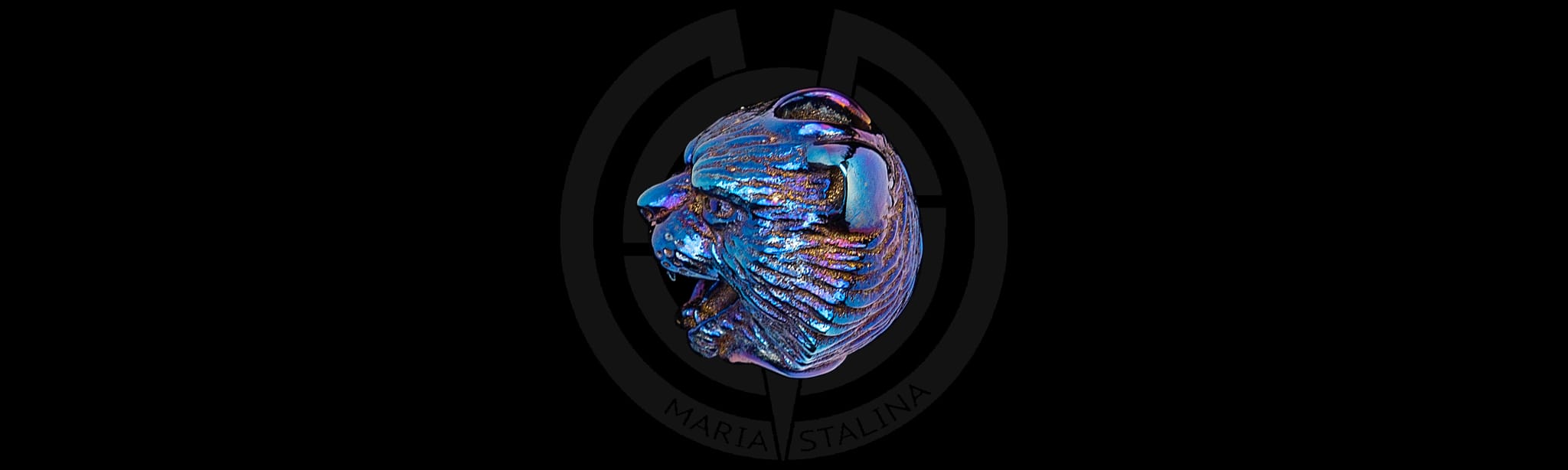 Темлячная бусина Кот Морда Mad Russian Heads_1