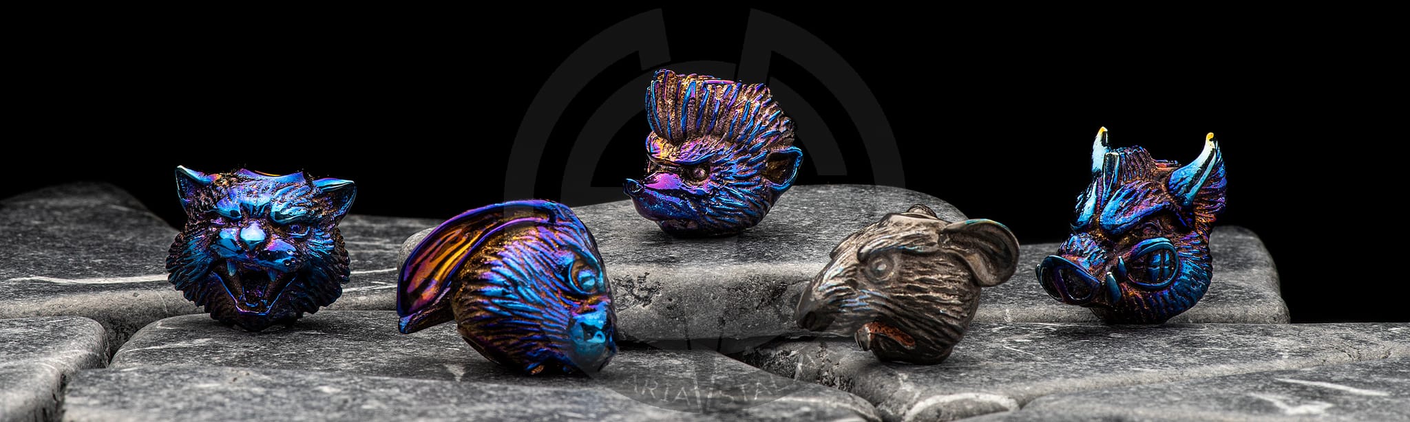 Lanyard bead Nahal Hedgehog Mad Russian Heads_5