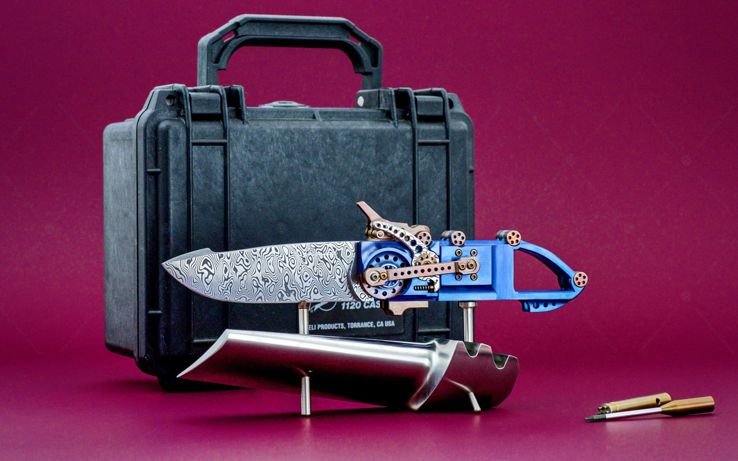 Steigerwald нож Steampunk Titanium Iris_8