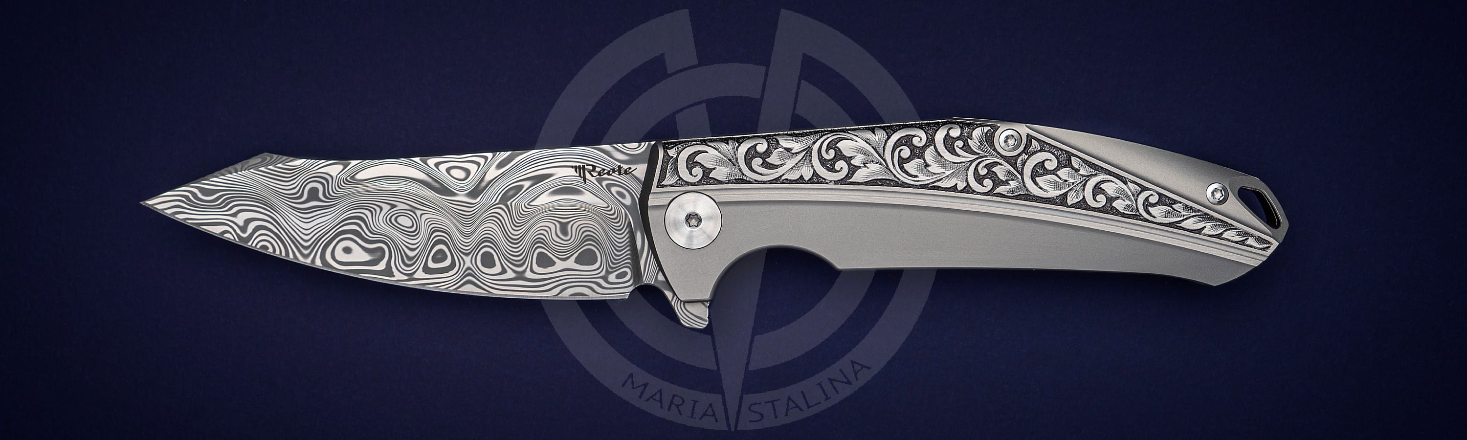 Reate Knives K1 Engraving Titanium