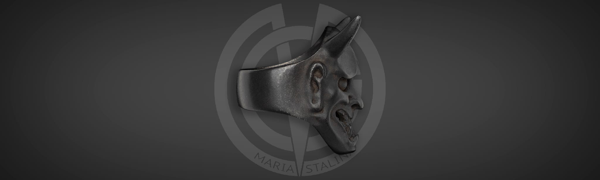 Hidetoshi Nakayama ring Hannya black_3