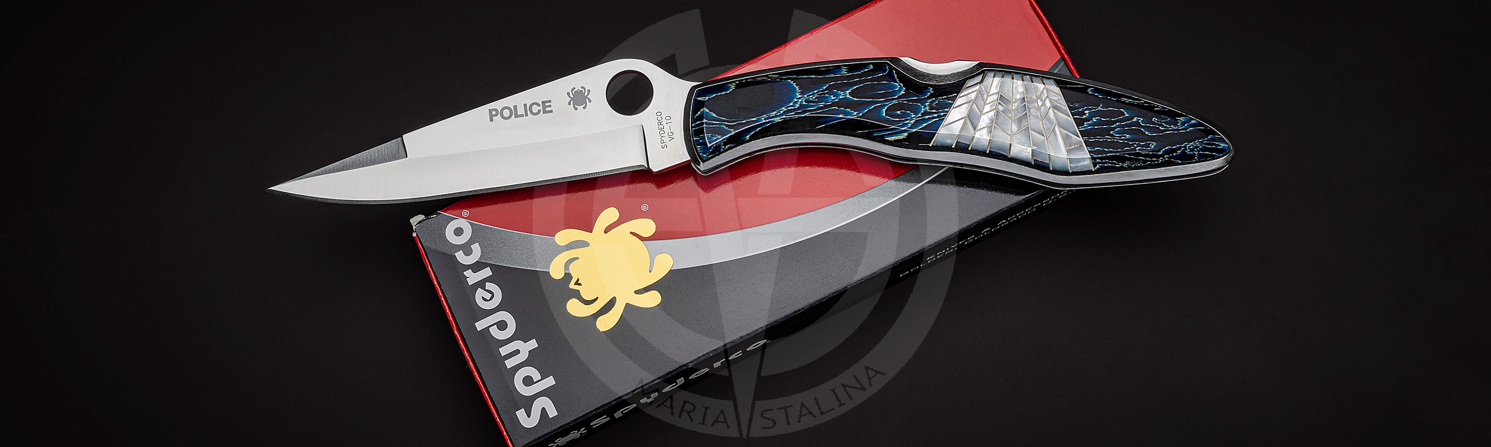 Spyderco нож Police Blue_6