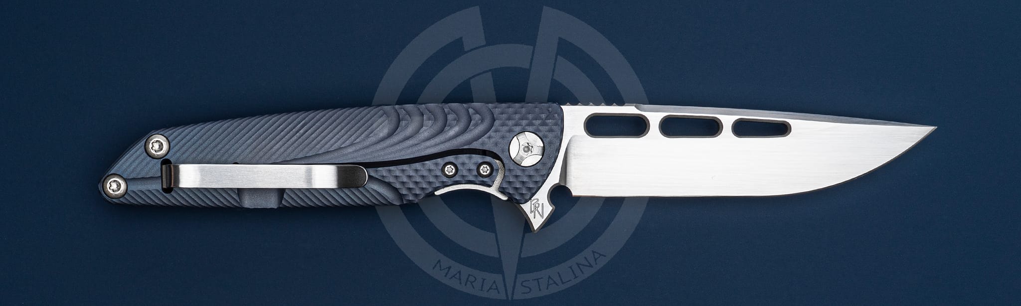 Brian Nadeau нож Typhoon Dark Blue_1