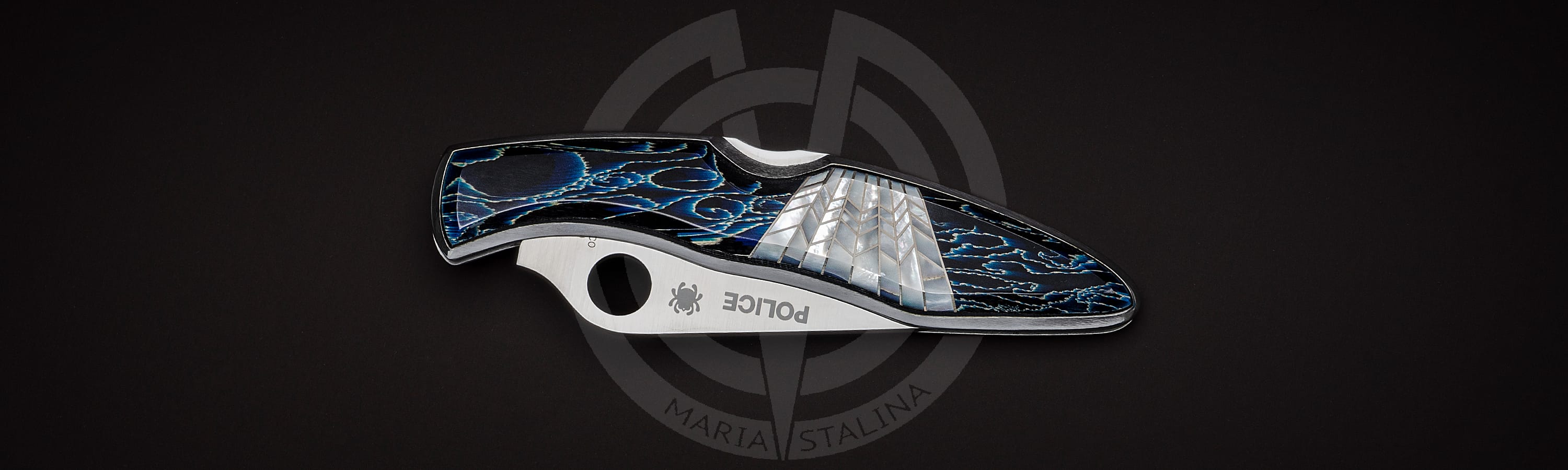 Spyderco нож Police Blue_4