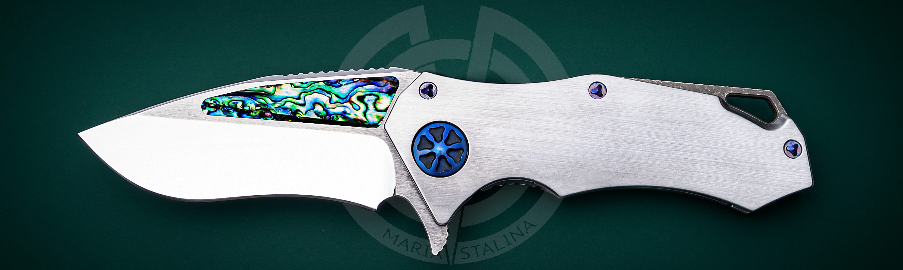 Marfione Custom Knives нож Starlord Abalone