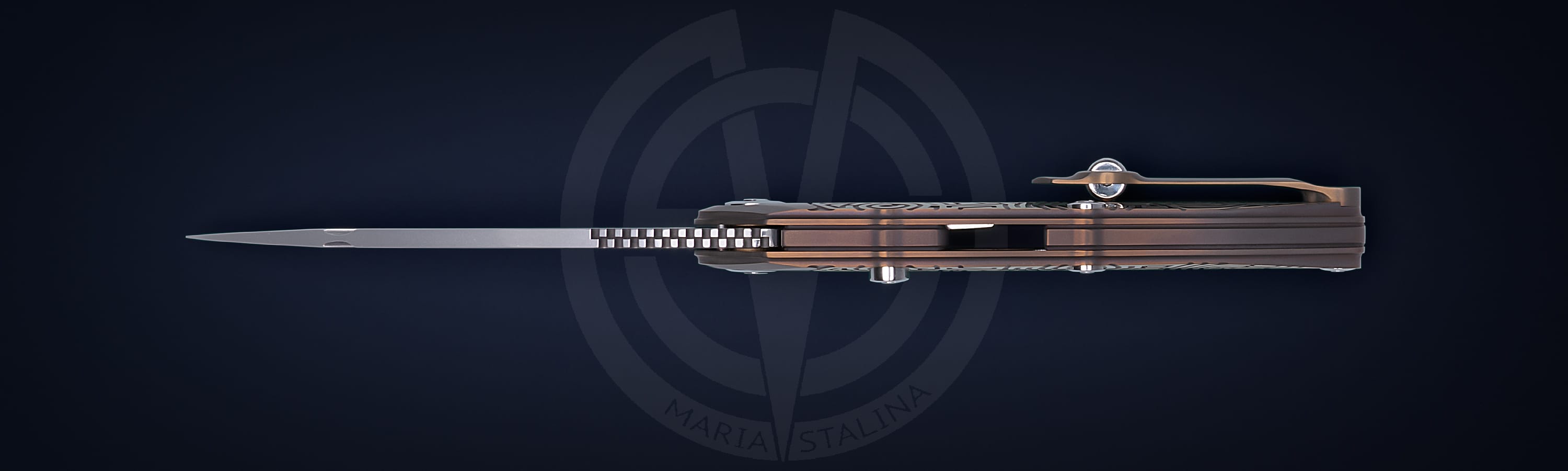 The knife Technoshaman 2.0. Slim (Gold) 7/10 SiL Manufactory_2