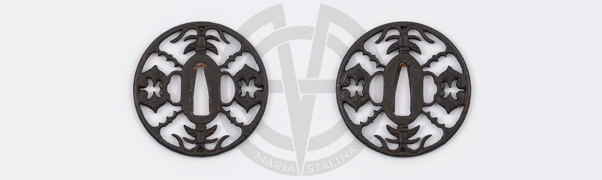 Sukashi tsuba for katana