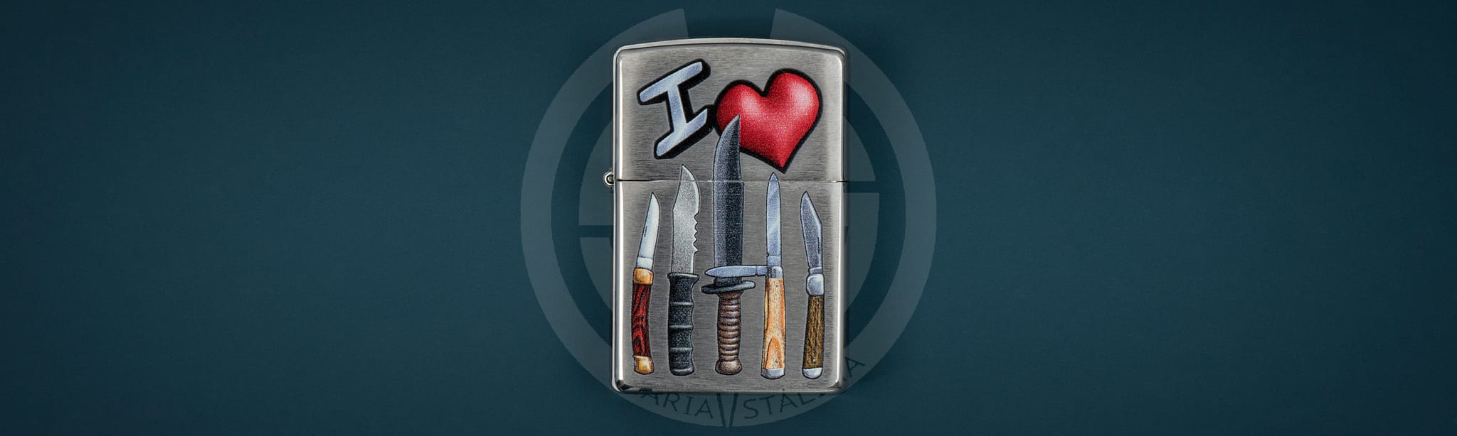 Зажигалка Zippo I love Knives