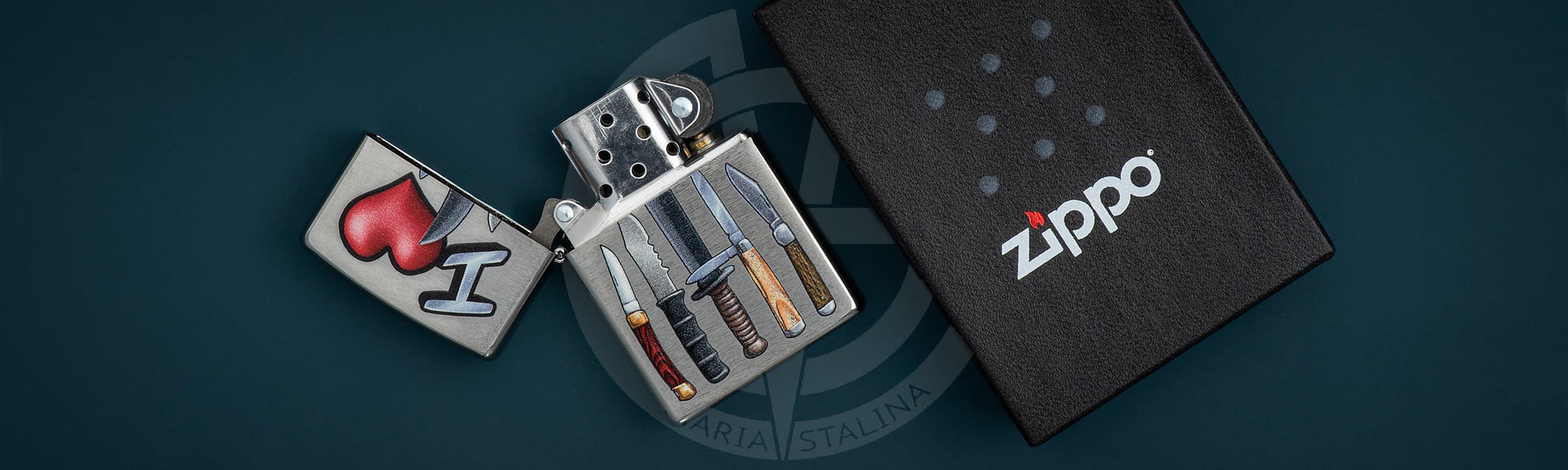 Зажигалка Zippo I love Knives_4