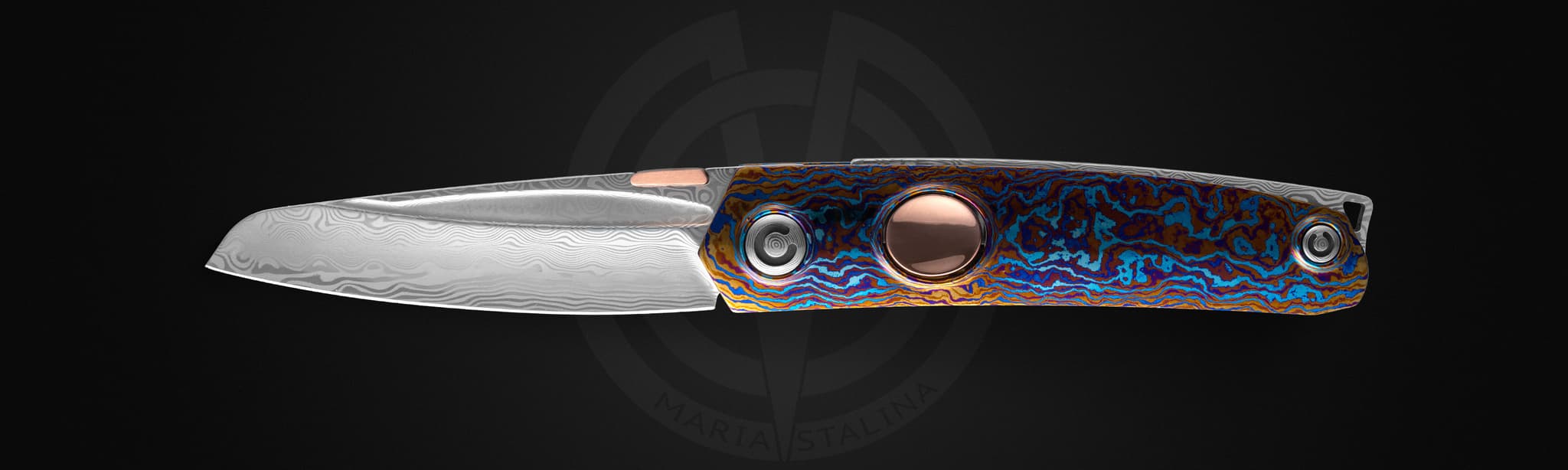 The knife Tachycardia Mandarin One Off SIL Manufactory The knife Tachycardia Mandarin One Off SIL Manufactory
