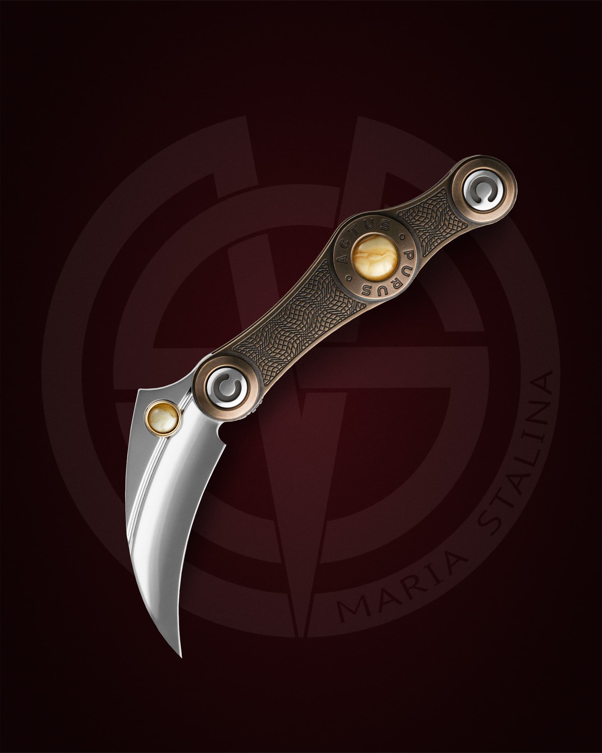 The knife Actus Purus Esse Amber SIL Manufactory The knife Actus Purus Esse Amber SIL Manufactory
