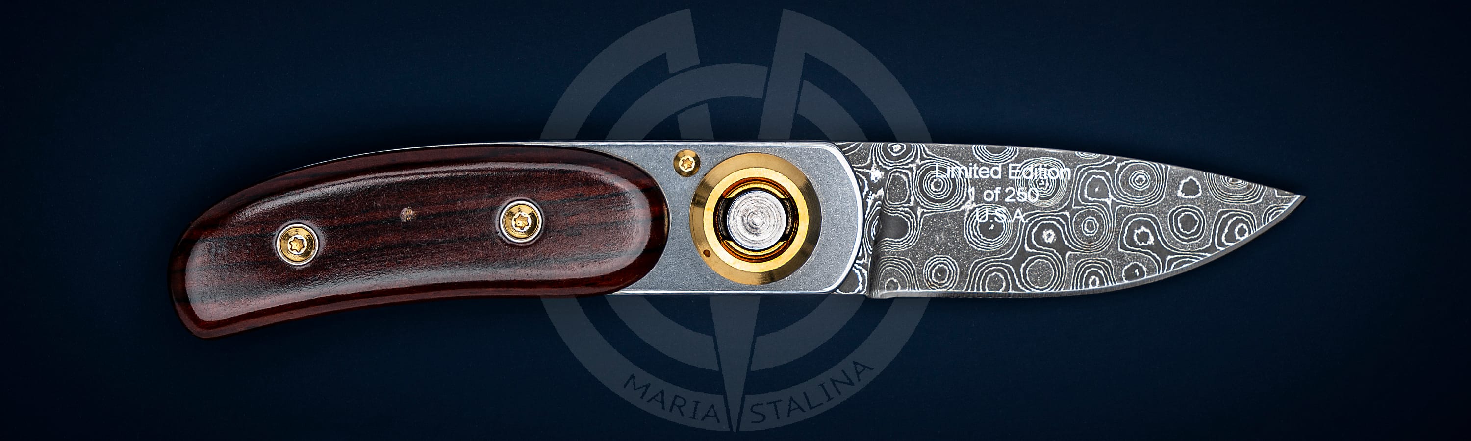 Lone Wolf Knives Paul Pocket Cocobolo & Damascus_1 Lone Wolf Knives Paul Pocket Cocobolo & Damascus_1