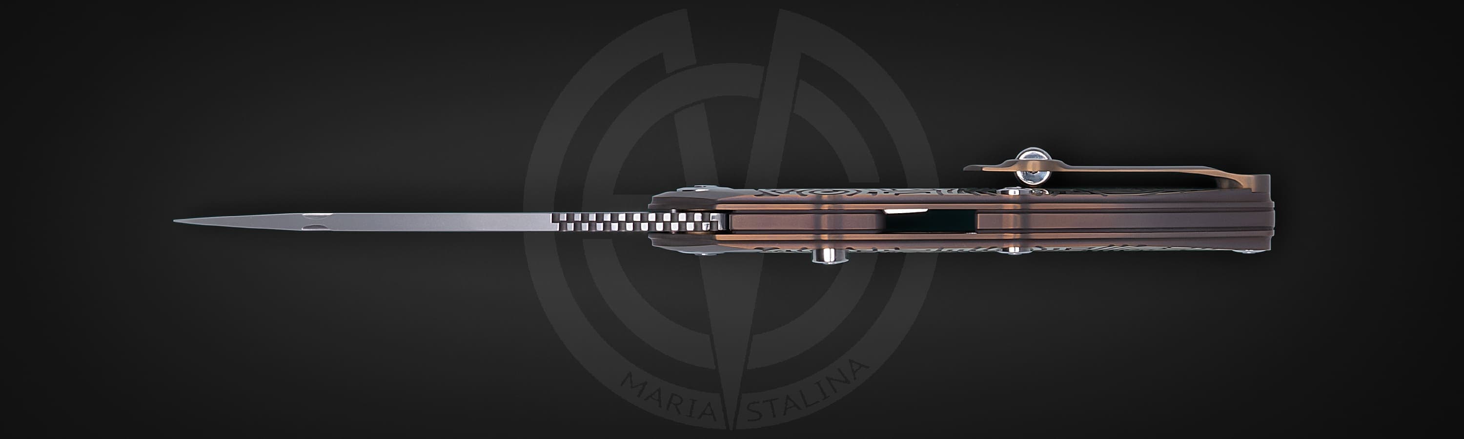 The knife Technoshaman 2.0. Slim (Gold) 5/10 SiL Manufactory_2 The knife Technoshaman 2.0. Slim (Gold) 5/10 SiL Manufactory_2