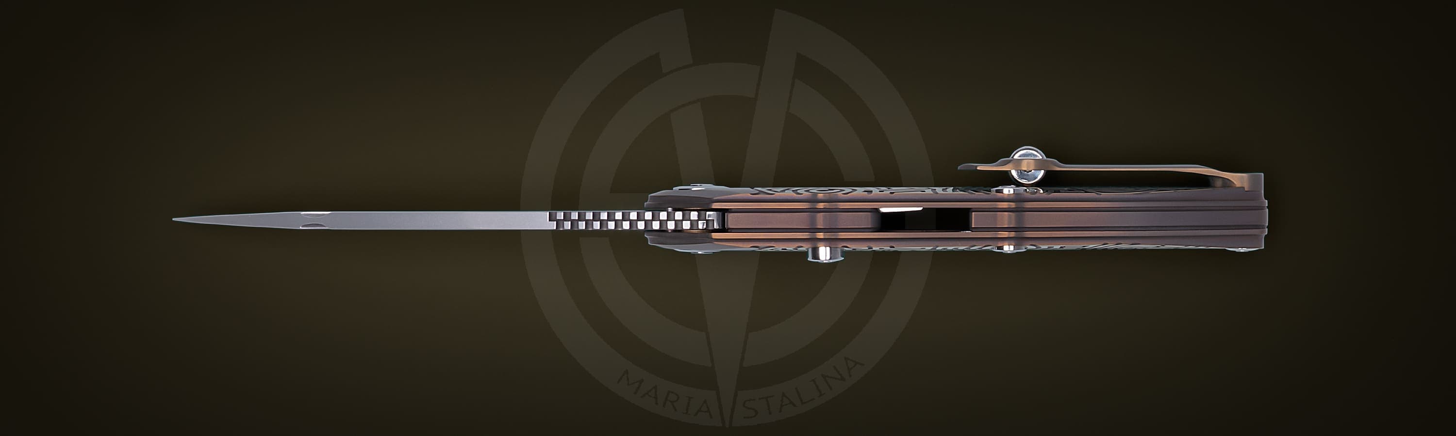 The knife Technoshaman 2.0. Slim (Gold) 9/10 SiL Мanufactory _2 The knife Technoshaman 2.0. Slim (Gold) 9/10 SiL Мanufactory _2