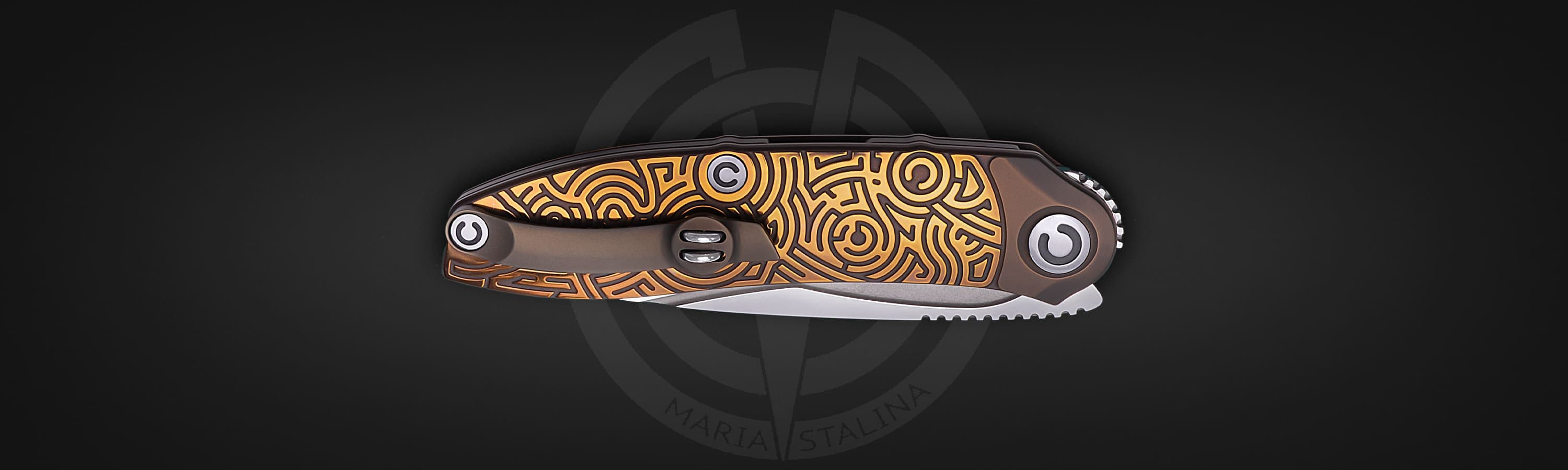 The knife Technoshaman 2.0. Slim (Gold) 5/10 SiL Manufactory_5 The knife Technoshaman 2.0. Slim (Gold) 5/10 SiL Manufactory_5